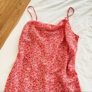 REITMANS Red Ditsy Floral Slip Dress-Size XL